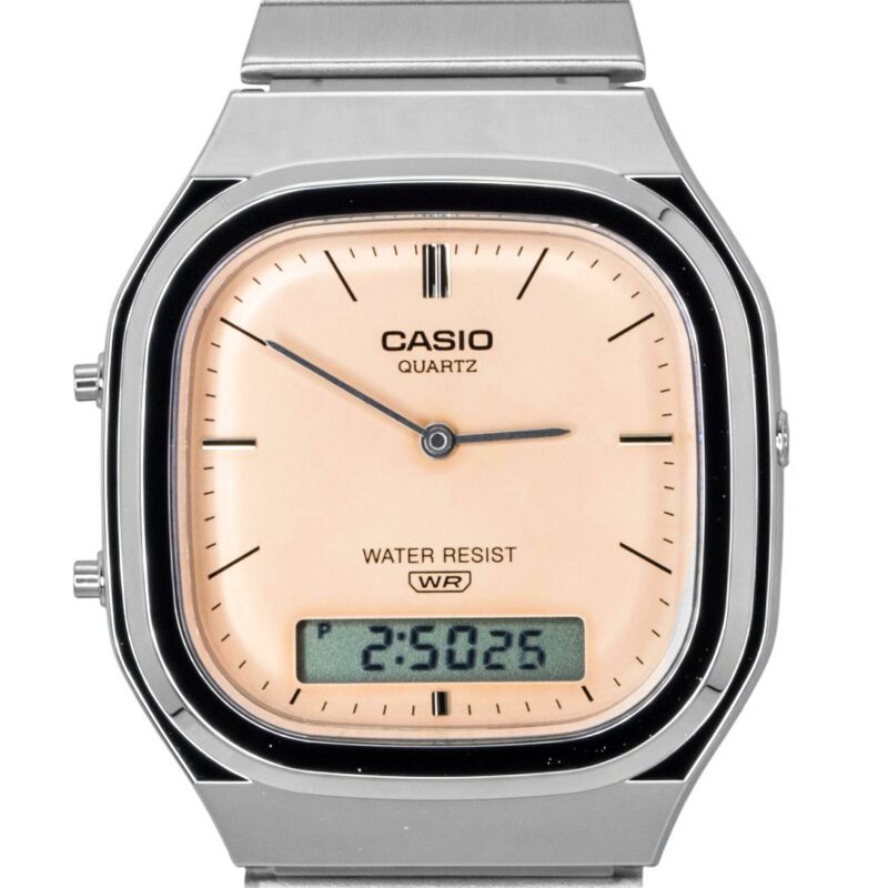 Casio Unisex Casio Vintage Stainless Steel Watch (AQ-240E-4A) Casio Unisex Casio Vintage Stainless Steel Watch (AQ-240E-4A)