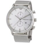 Emporio Armani Men's 43mm Mesh Chronograph Watch (AR0390)