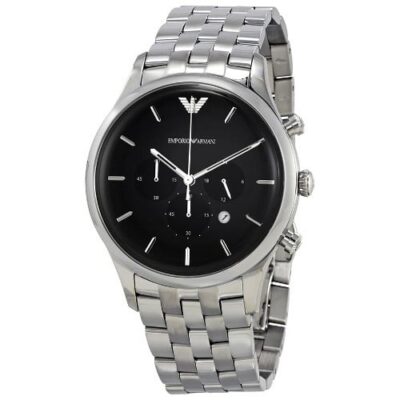Emporio Armani Men's Chronograph 43mm Silver Stainless Steel Watch (AR11017)