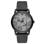 Emporio Armani Men's 43mm Black Stainless Steel Watch (AR11136)