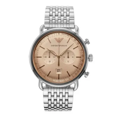 Emporio Armani Men's Chronograph 43mm Silver Stainless Steel Watch (AR11239)