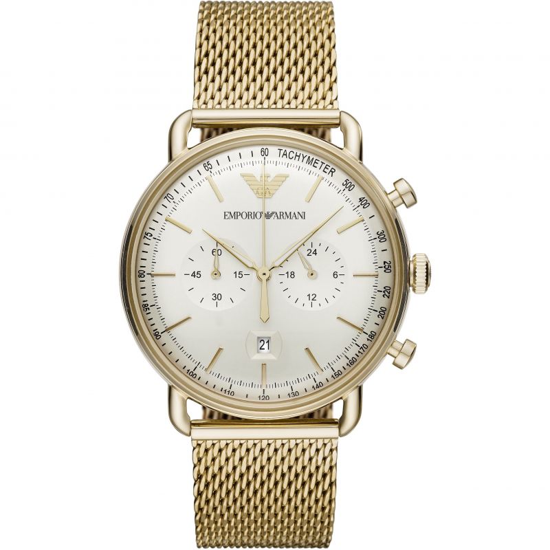 Emporio Armani Aviator Men's 43mm Chronograph Watch (AR11315) Emporio Armani Aviator Men's 43mm Chronograph Watch (AR11315)