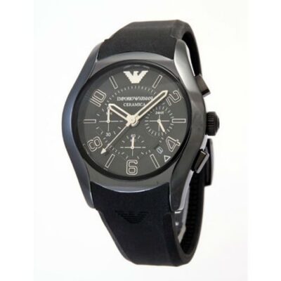 Emporio Armani Ceramica Men's 43mm Chronograph Watch (AR1430)