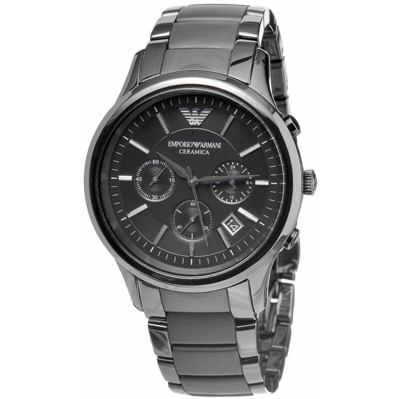 Emporio Armani Ceramica Men's 43mm Chronograph Watch (AR1452) Emporio Armani Ceramica Men's 43mm Chronograph Watch (AR1452)