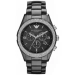 Emporio Armani Ceramica 43mm Chronograph Watch (AR1455)