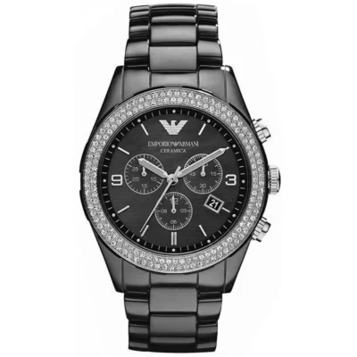 Emporio Armani Ceramica 43mm Chronograph Watch (AR1455)
