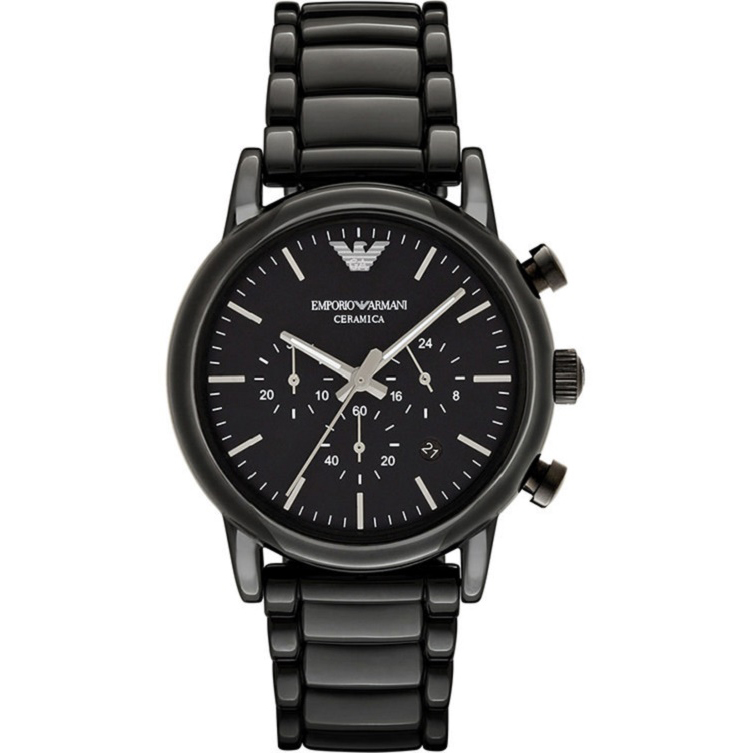 Emporio Armani Ceramica Men's 43mm Chronograph Watch (AR1507) Emporio Armani Ceramica Men's 43mm Chronograph Watch (AR1507)