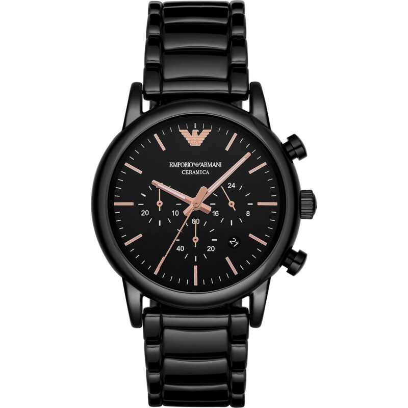 Emporio Armani Ceramica Men's 43mm Chronograph Watch (AR1509) Emporio Armani Ceramica Men's 43mm Chronograph Watch (AR1509)