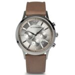 Emporio Armani Men's 43mm Silver Stainless Steel Watch (AR2471)