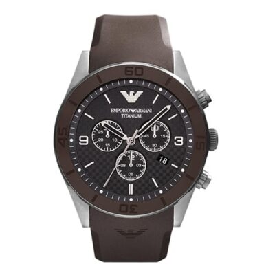 Emporio Armani Men's 46mm Titanium Chronograph Watch (AR9501)