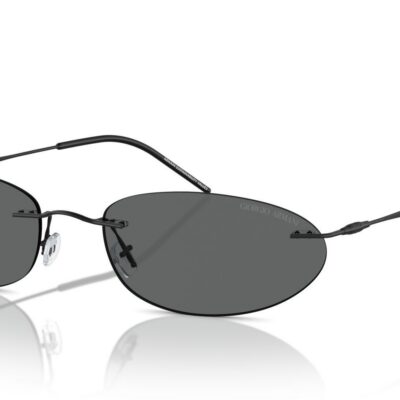Giorgio Armani Women's AR 1508M Matte Black/Dark Grey Sunglasses