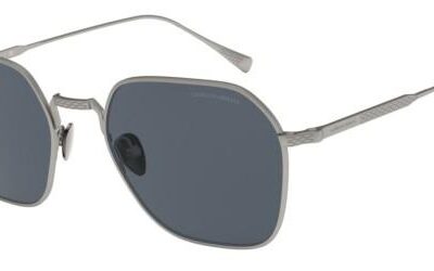 Giorgio Armani Men's AR 6104 Ruthenium/Grey Sunglasses