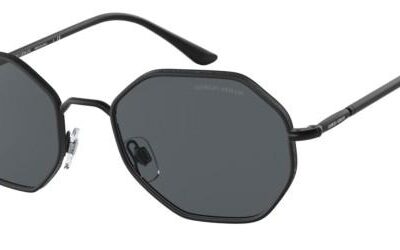 Giorgio Armani Men's AR 6112J Matte Black/Grey Sunglasses