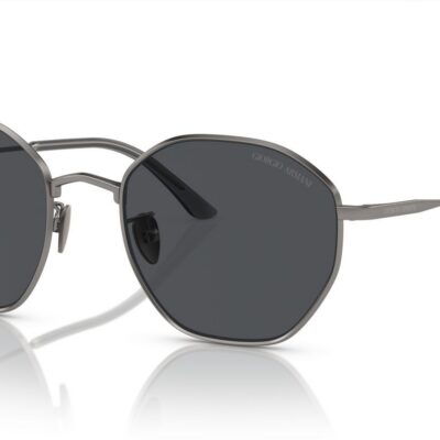 Giorgio Armani Men's AR 6150 Ruthenium/Grey Sunglasses