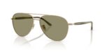 Giorgio Armani Men's AR 6162 Matte Pale Gold/Green Sunglasses