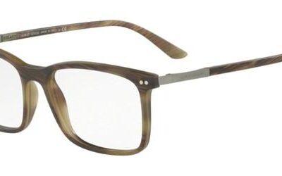 Giorgio Armani AR 7122 Matte Striped Olive Eyeglasses