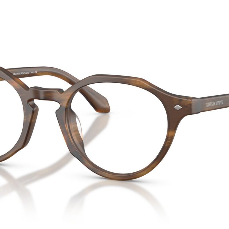Giorgio Armani Men's AR 7264U Striped Light Brown Eyeglasses Giorgio Armani Men's AR 7264U Striped Light Brown Eyeglasses