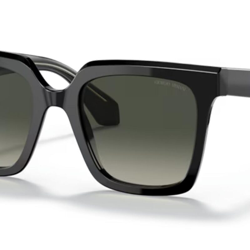 Giorgio Armani Women's AR 8156 Black/Grey Shaded Sunglasses