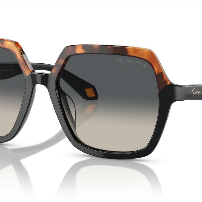 Giorgio Armani Women's AR 8193U Grey Yellow Havana/Grey Shaded Sunglasses