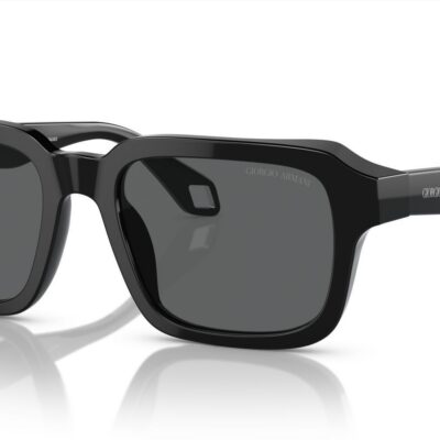 Giorgio Armani Men's AR 8194U Black/Dark Grey Sunglasses
