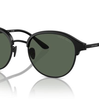 Giorgio Armani Men's AR 8215 Matte Black/Dark Green Sunglasses