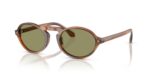 Giorgio Armani Men's AR 8219U Striped Honey/Green Sunglasses