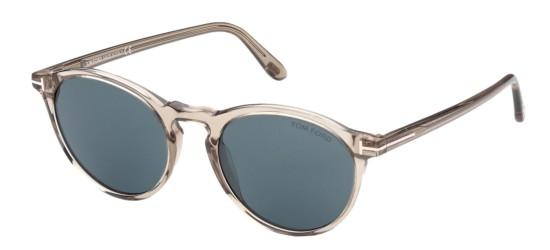 Tom Ford Men's AURELE FT 0904 Transparent Beige/Blue Sunglasses Tom Ford Men's AURELE FT 0904 Transparent Beige/Blue Sunglasses