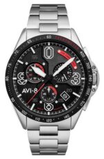 AVI-8 Men's Chronograph 43mm Stainless Steel Watch (AV-4077-11)