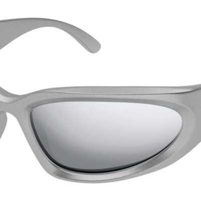 Balenciaga Men's BB0157S Silver/Silver Sunglasses