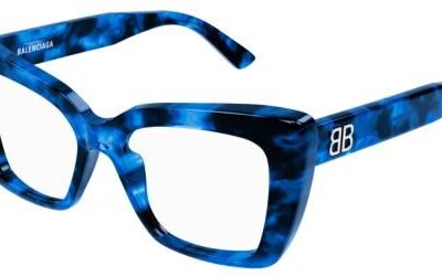 Balenciaga Women's BB0297O Blue Eyeglasses
