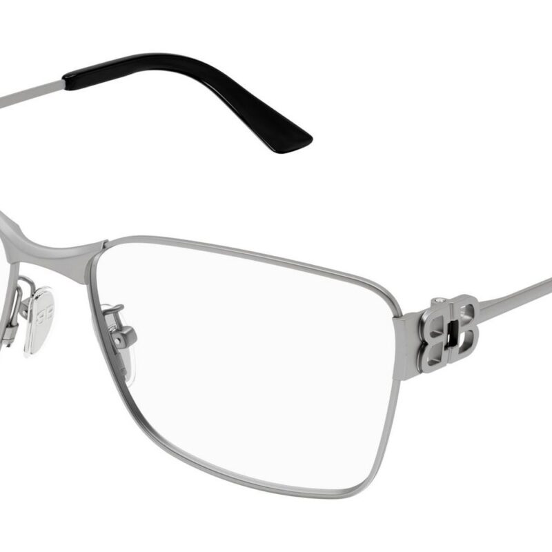 Balenciaga BB0375O Dark Silver Eyeglasses Balenciaga BB0375O Dark Silver Eyeglasses