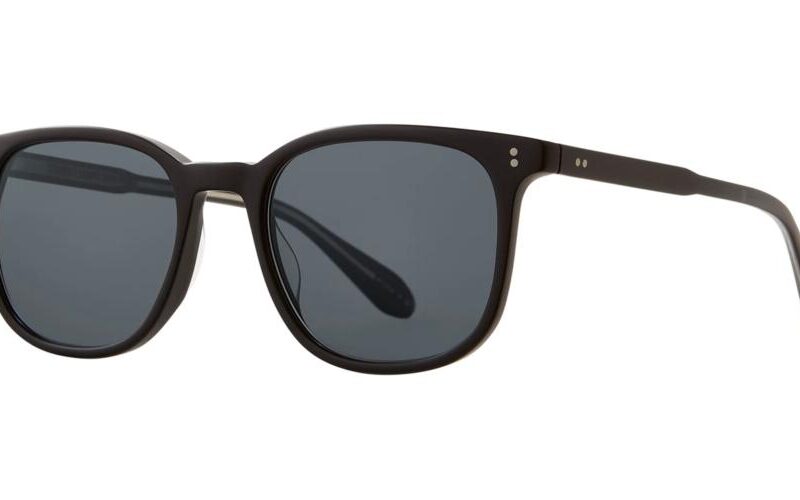 Garrett Leight Men's BENTLEY SUN Matte Black/Navy Polar Sunglasses Garrett Leight Men's BENTLEY SUN Matte Black/Navy Polar Sunglasses