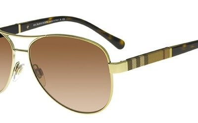 Burberry BE 3080 Pale Gold/Brown Shaded Sunglasses