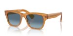 Oliver Peoples BIRELL SUN OV 5524SU Amber/Blue Shaded Sunglasses