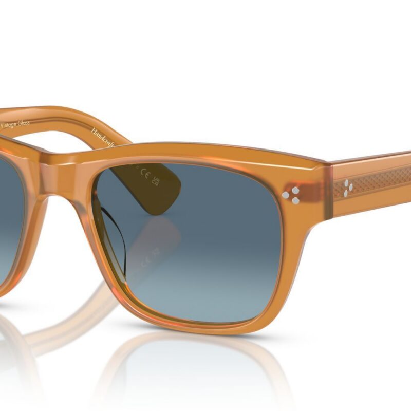 Oliver Peoples BIRELL SUN OV 5524SU Amber/Blue Shaded Sunglasses