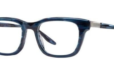 Barton Perreira Men's BP5282 EMORY Striped Blue Eyeglasses