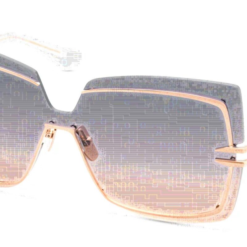Dita Unisex BROKYN Rose Gold/Grey To Peach Gradient Sunglasses