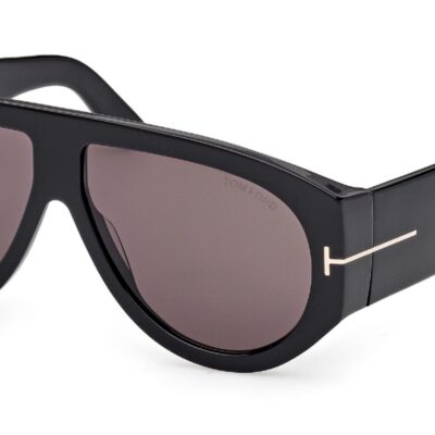 Tom Ford Men's BRONSON FT 1044 Black/Smoke Sunglasses