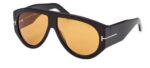 Tom Ford Men's BRONSON FT 1044 Shiny Black/Brown Sunglasses