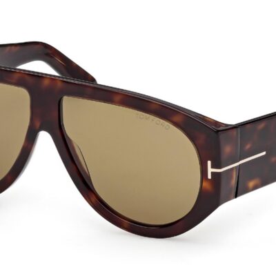 Tom Ford Men's BRONSON FT 1044 Dark Havana/Green Sunglasses