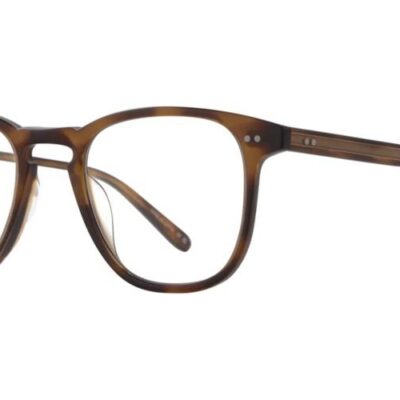 Garrett Leight Men's BROOKS Spotted Brown Shell Eyeglasses