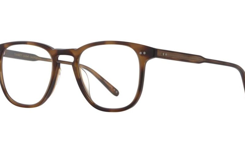 Garrett Leight Men's BROOKS Spotted Brown Shell Eyeglasses Garrett Leight Men's BROOKS Spotted Brown Shell Eyeglasses