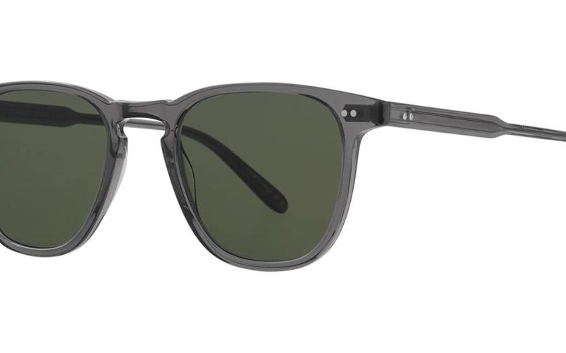 Garrett Leight Men's BROOKS SUN Grey Crystal/Semi-Flat Pure G15 Sunglasses Garrett Leight Men's BROOKS SUN Grey Crystal/Semi-Flat Pure G15 Sunglasses