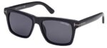 Tom Ford Men's BUCKEY-02 FT 0906-N Shiny Black/Grey Sunglasses