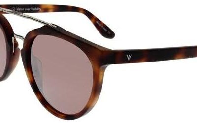 Revo Men's BUZZ RBV 1006 BONO SIGNATURE COLLECTION Matte Honey Havana/Brown Sunglasses