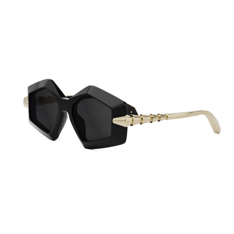 Bvlgari Women's BV40003I Black Gold/Smoke Sunglasses