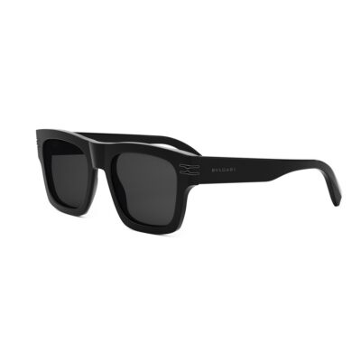 Bvlgari Men's BV40015I Black Gold/Smoke Sunglasses