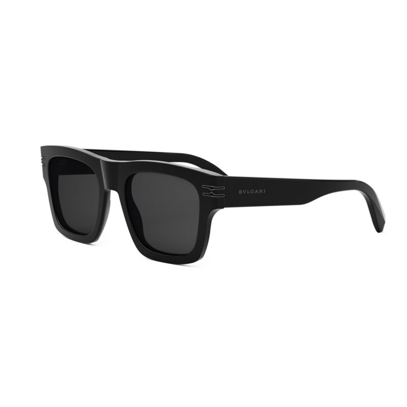 Bvlgari Men's BV40015I Black Gold/Smoke Sunglasses