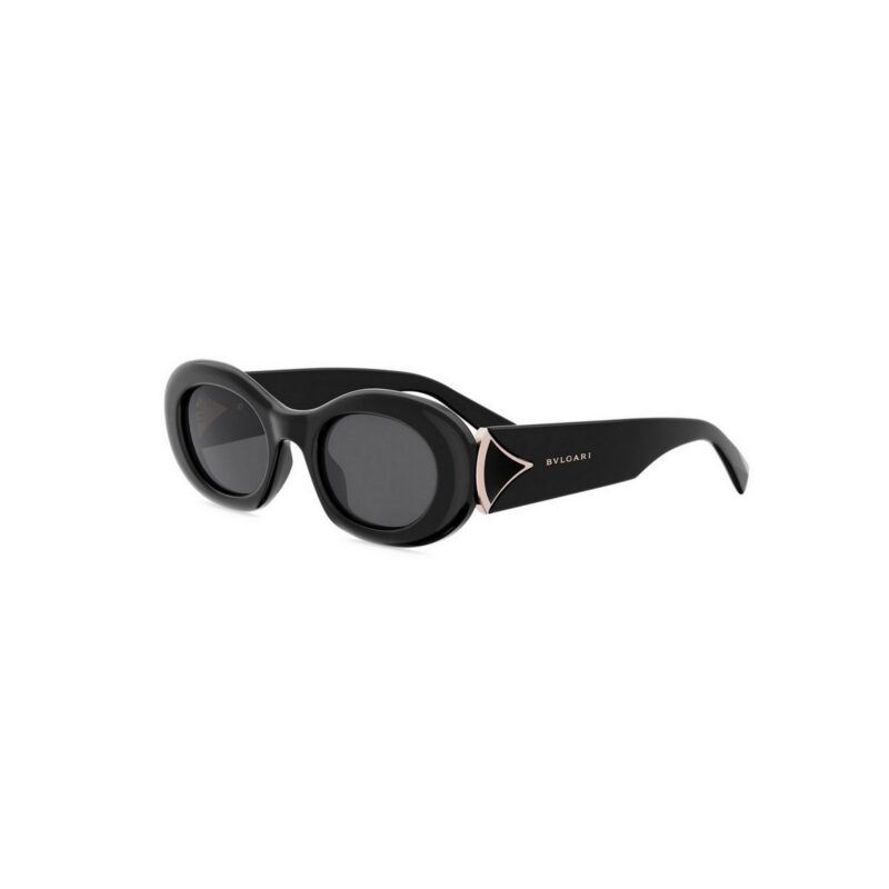 Bvlgari Women's BV40070I Black Gold/Smoke Sunglasses