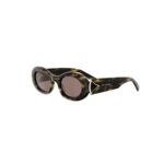Bvlgari Women's BV40070I Havana/Solid Brown Sunglasses